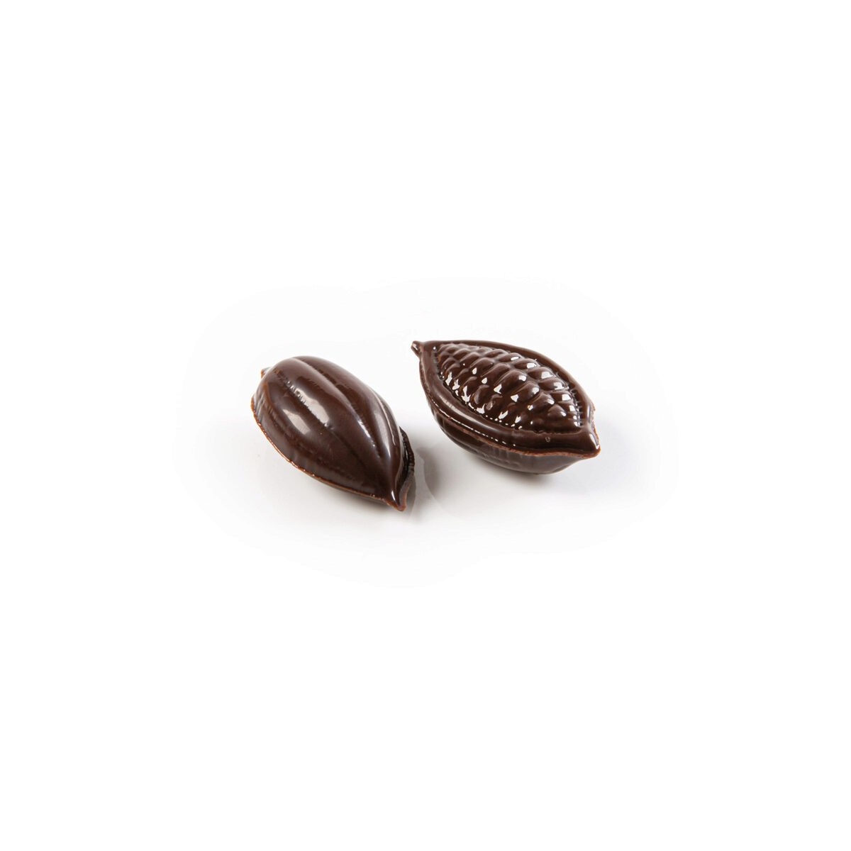 2034376 FEVE DE CACAO 3D CHOCOLAT 20X38MM 96 PCES