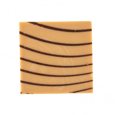 2035008 PLAQUETTE LIGNE BRUN CHOCOLAT CARAMEL 3X3CM220 PCES S/CD