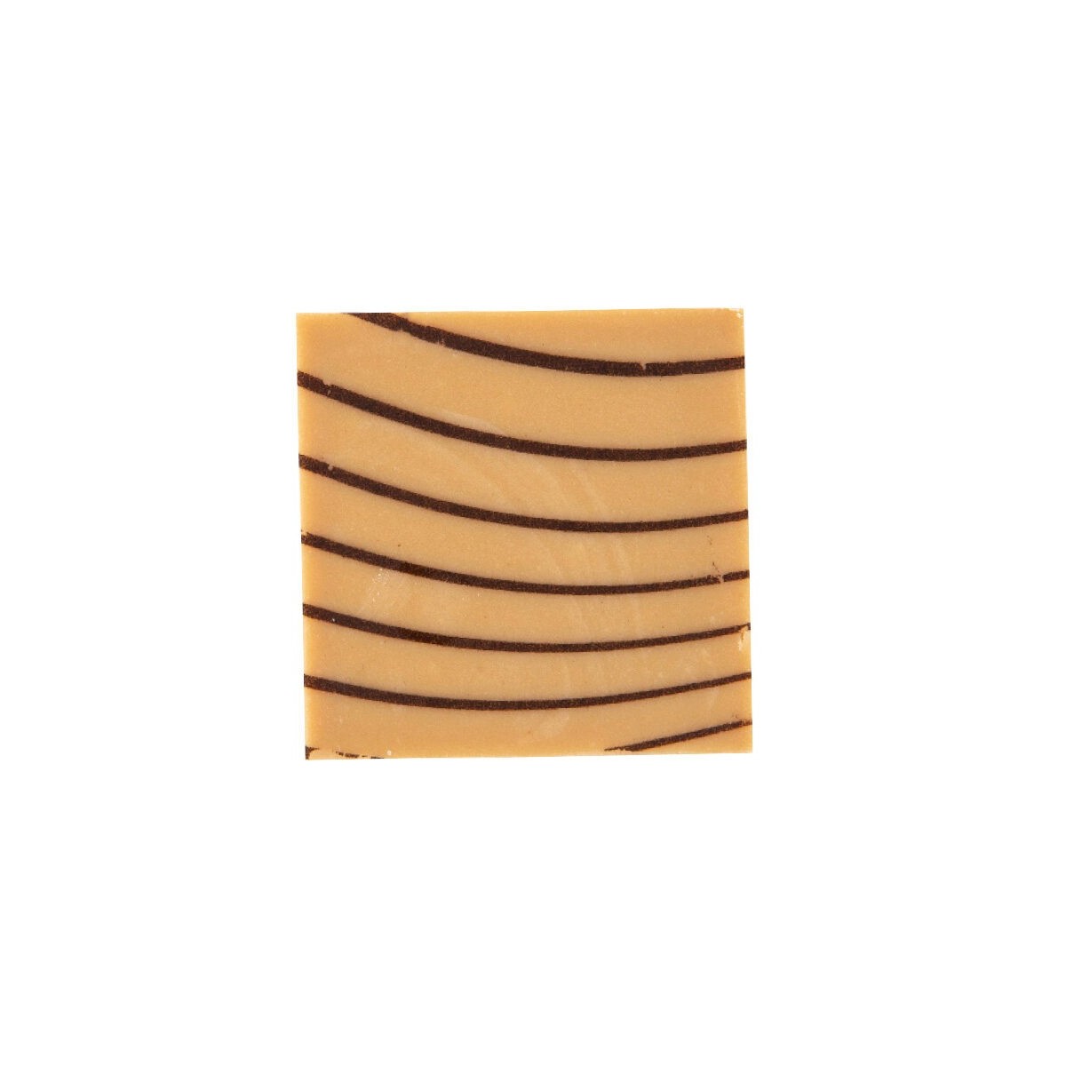 2035008 PLAQUETTE LIGNE BRUN CHOCOLAT CARAMEL 3X3CM220 PCES S/CD