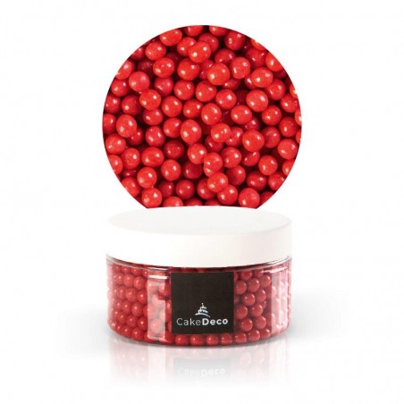 1039080 PERLE ROUGE EN SUCRE Ø 6MM 80G