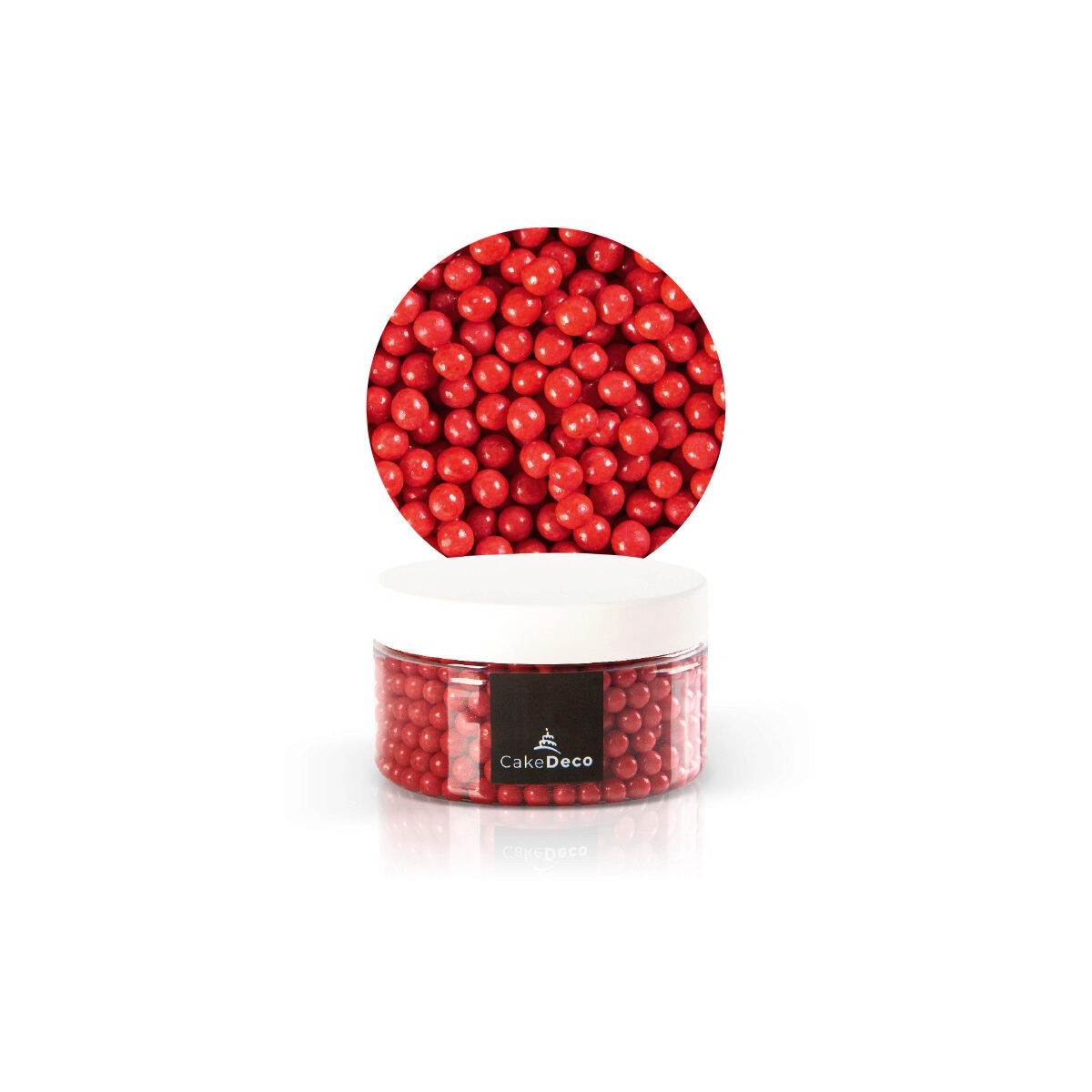 1039080 PERLE ROUGE EN SUCRE Ø 6MM 80G