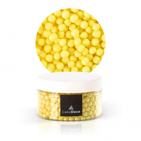 1039083 PERLE JAUNE EN SUCRE Ø 6MM 80G