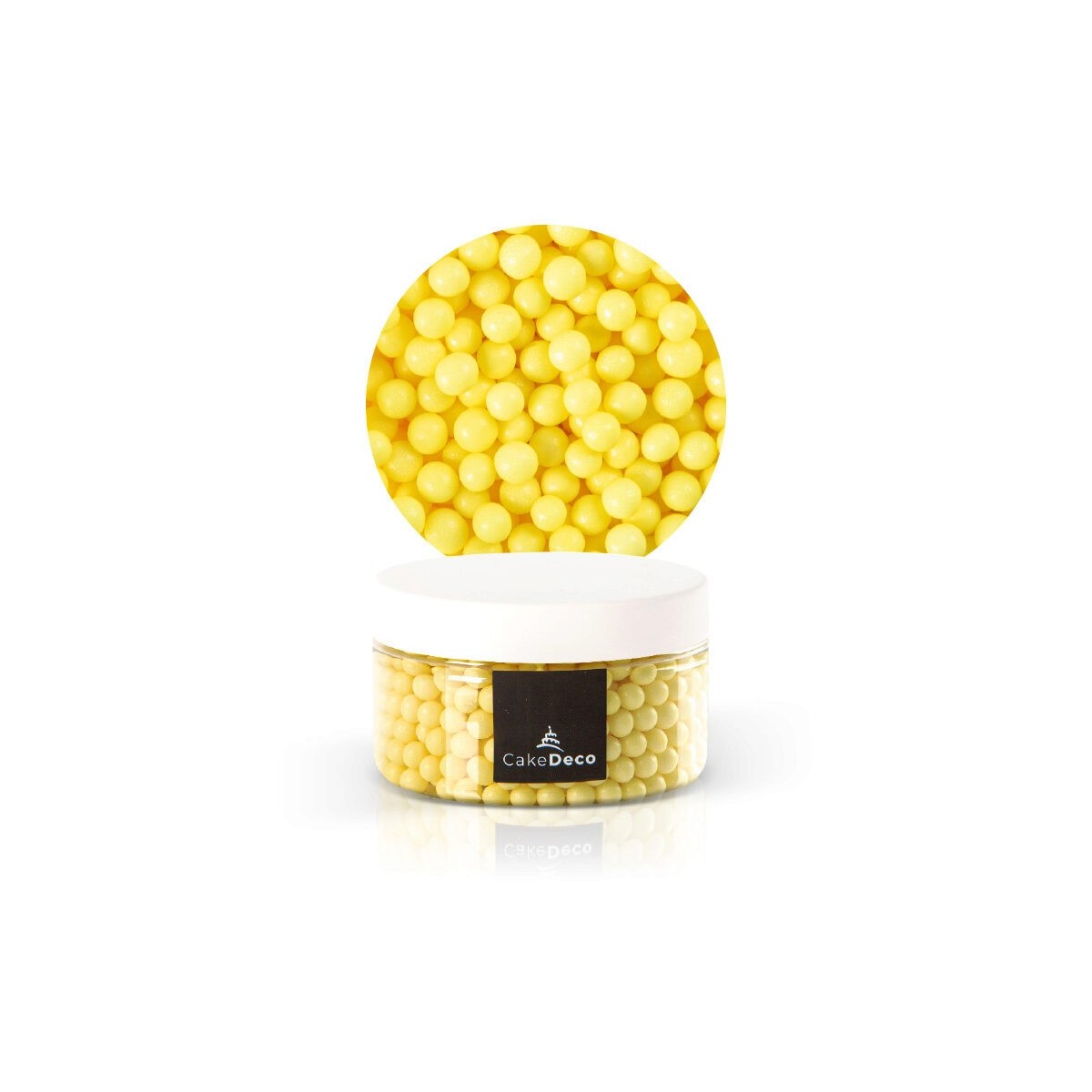 1039083 PERLE JAUNE EN SUCRE Ø 6MM 80G