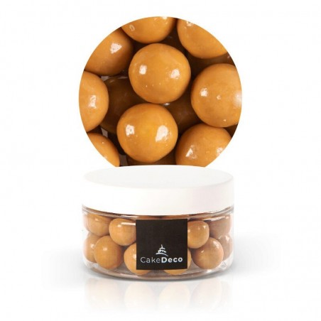 1039095 BOULE CRISPIES CHOCOLAT CARAMEL Ø 15MM 50G