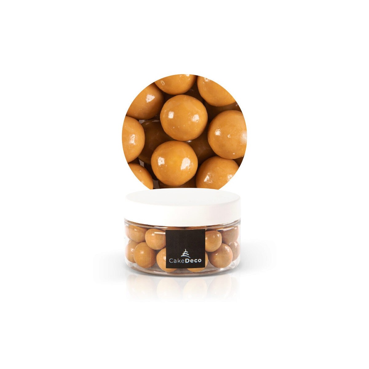 1039095 BOULE CRISPIES CHOCOLAT CARAMEL Ø 15MM 50G