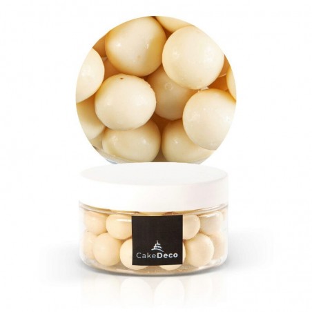 1039099 BOULE CRISPIES CHOCOLAT BLANC Ø 15MM 50G