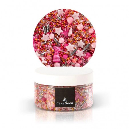 1039221 MIX SIRENE ROSE/OR/FUCHSIA EN SUCRE 100G