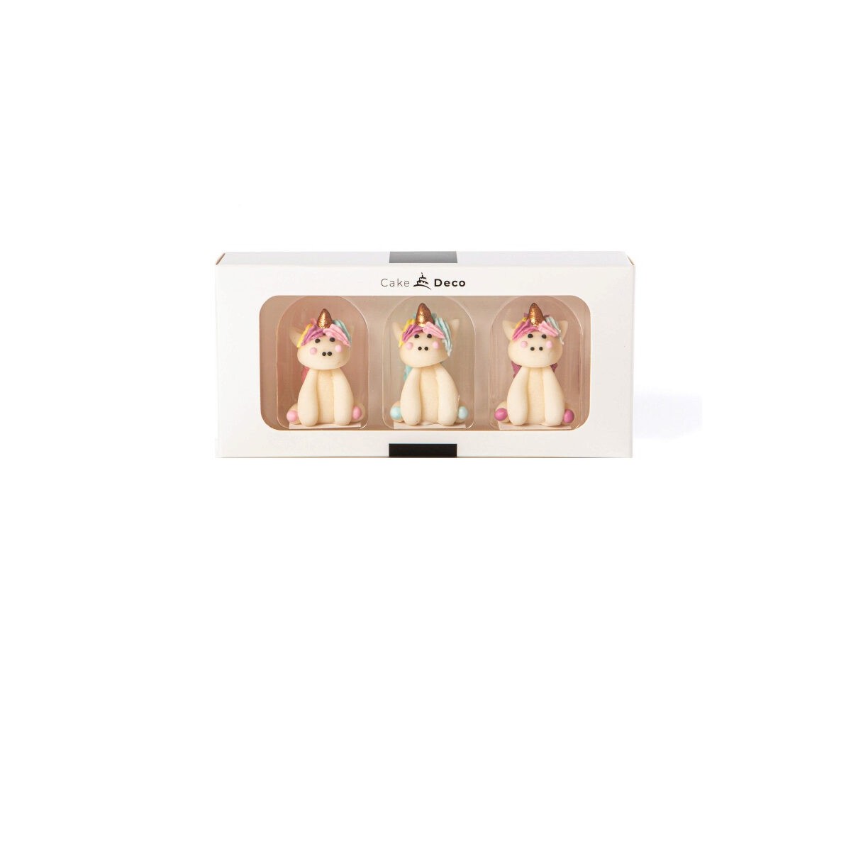 1039503 LICORNE 3D EN SUCRE 4CM 3 PCES