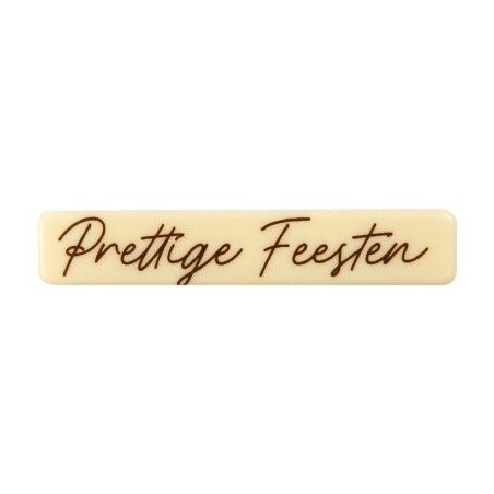 15841 PLAQUETTE  PRETTIGE FEESTEN CHOCOLAT 80X15MM120 PIÈCES