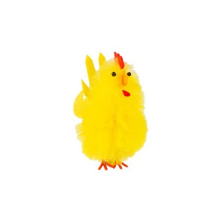 1059438 POUSSIN JAUNE PELUCHE 7CM 6 PCES S/CD