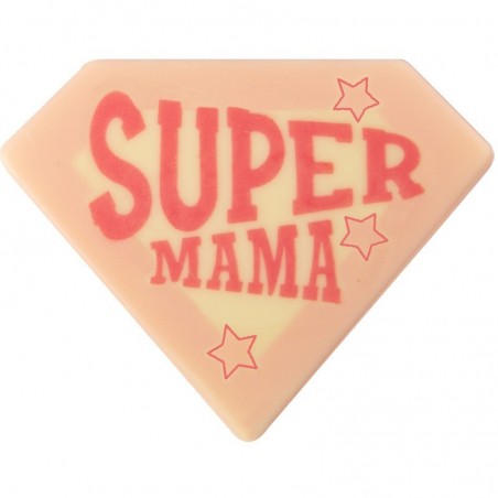 10815 PLAQUETTE SUPER MAMA 8X6,5 CM CHOCOLAT 30 PCES S/CD