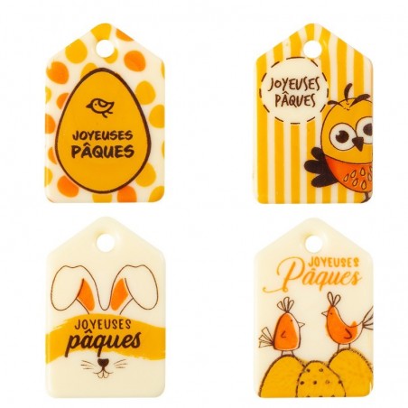 69161 ETIKET JOYEUSES PÂQUES 4,5X3 CM 105 STUKKEN S/CD