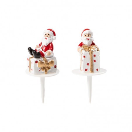 15426 SANTA CLAUS WITH WHITE GIFT 3CM 64PCES ON/ORDER