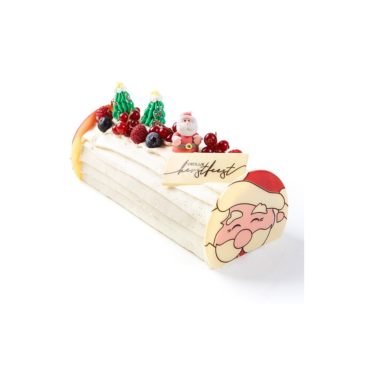 15577 EMBOUT DE BUCHE PÈRE NOËL 10X8CM 40PCES S/CDE