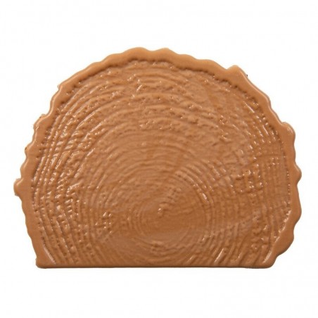 15733 EMBOUT BUCHE TRONC D'ARBRE CARAMEL 10X8CM 40PCES S/CD