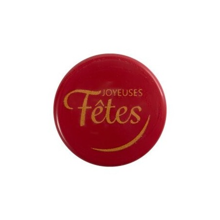 2015863 PLAQUETTE JOYEUSES FÊTES 3,8CM 120PCESS/CD