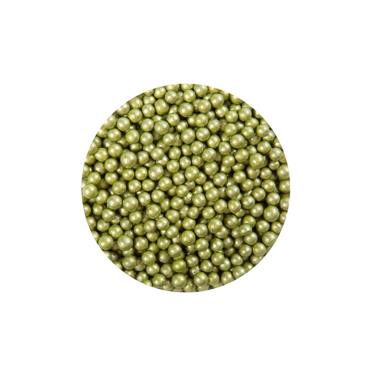 57485 GROENE PARELS 0.4CM 600GR OP/ORDER