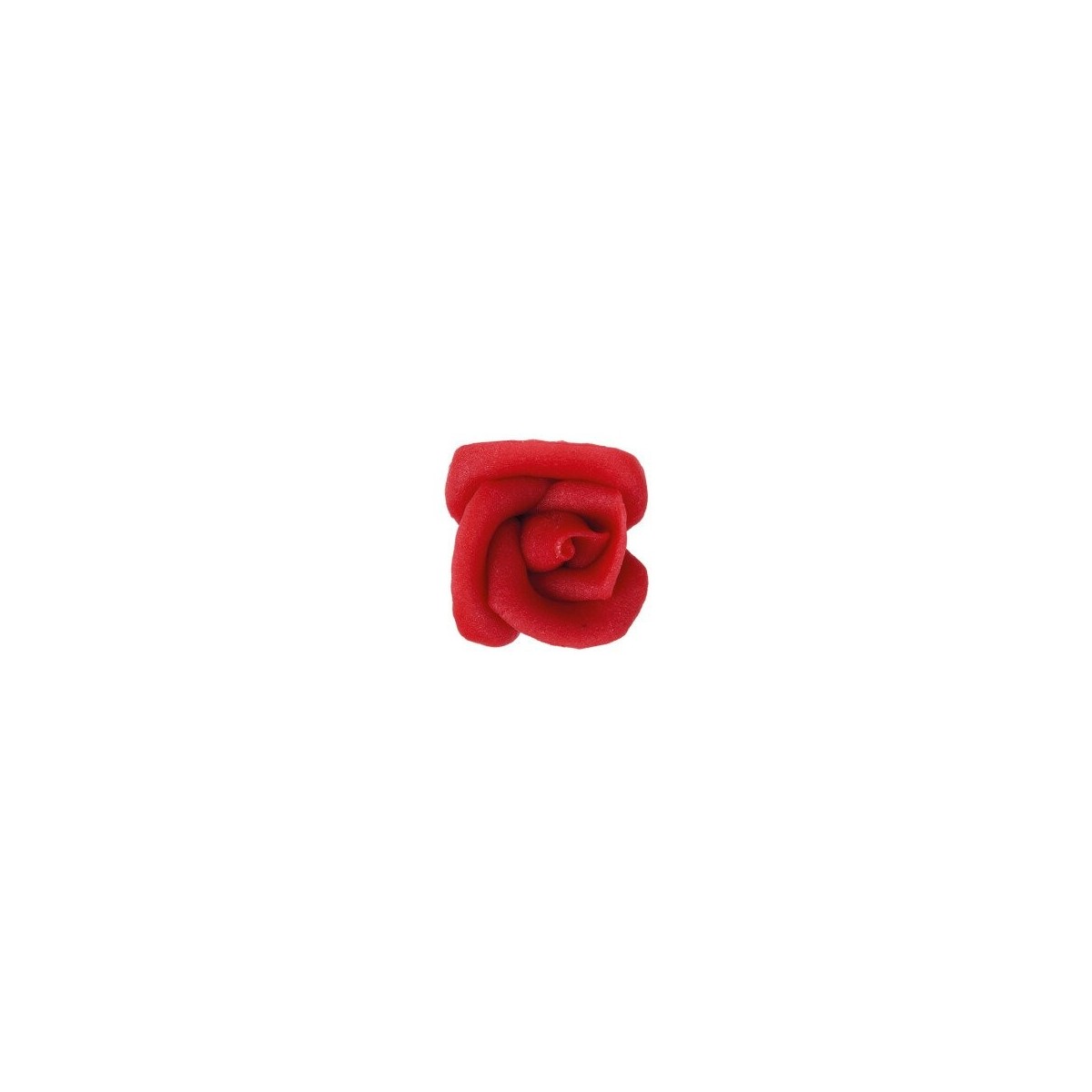 1061400 ROSE ROUGE FEUILLE CARRÉE 3,5CM 30PCES S/CDE