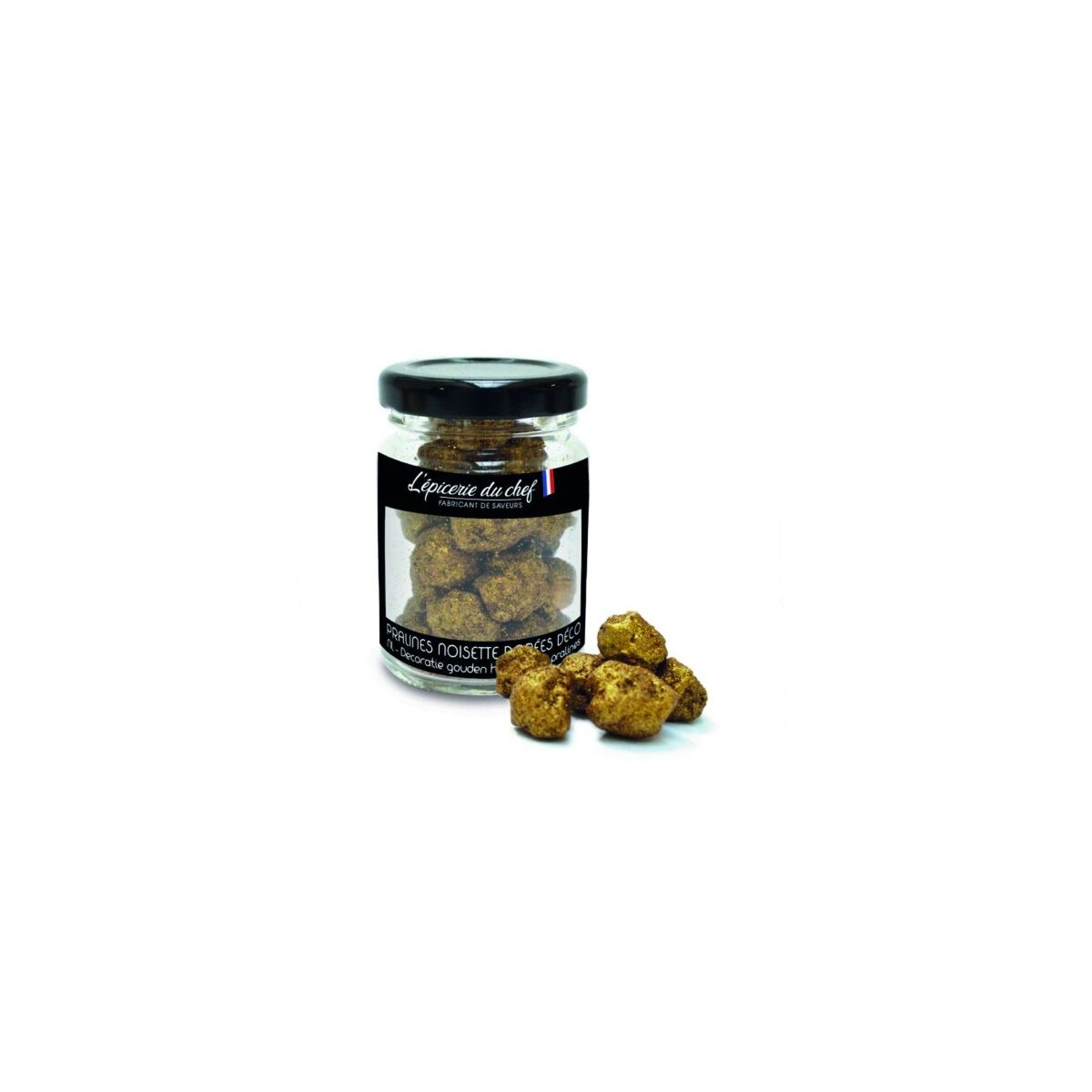 EPICERIE DU CHEF PRALINES NOISETTES EN MORCEAUX DORES 45GR