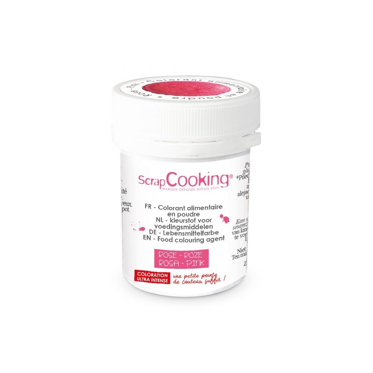 SCRAPCOOKING COLORANT ALIMENTAIRE HYDRO ROSE 5GR