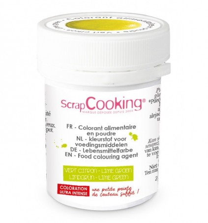 SCRAPCOOKING COLORANT ALIMENTAIRE HYDRO VERT CITRON 5GR