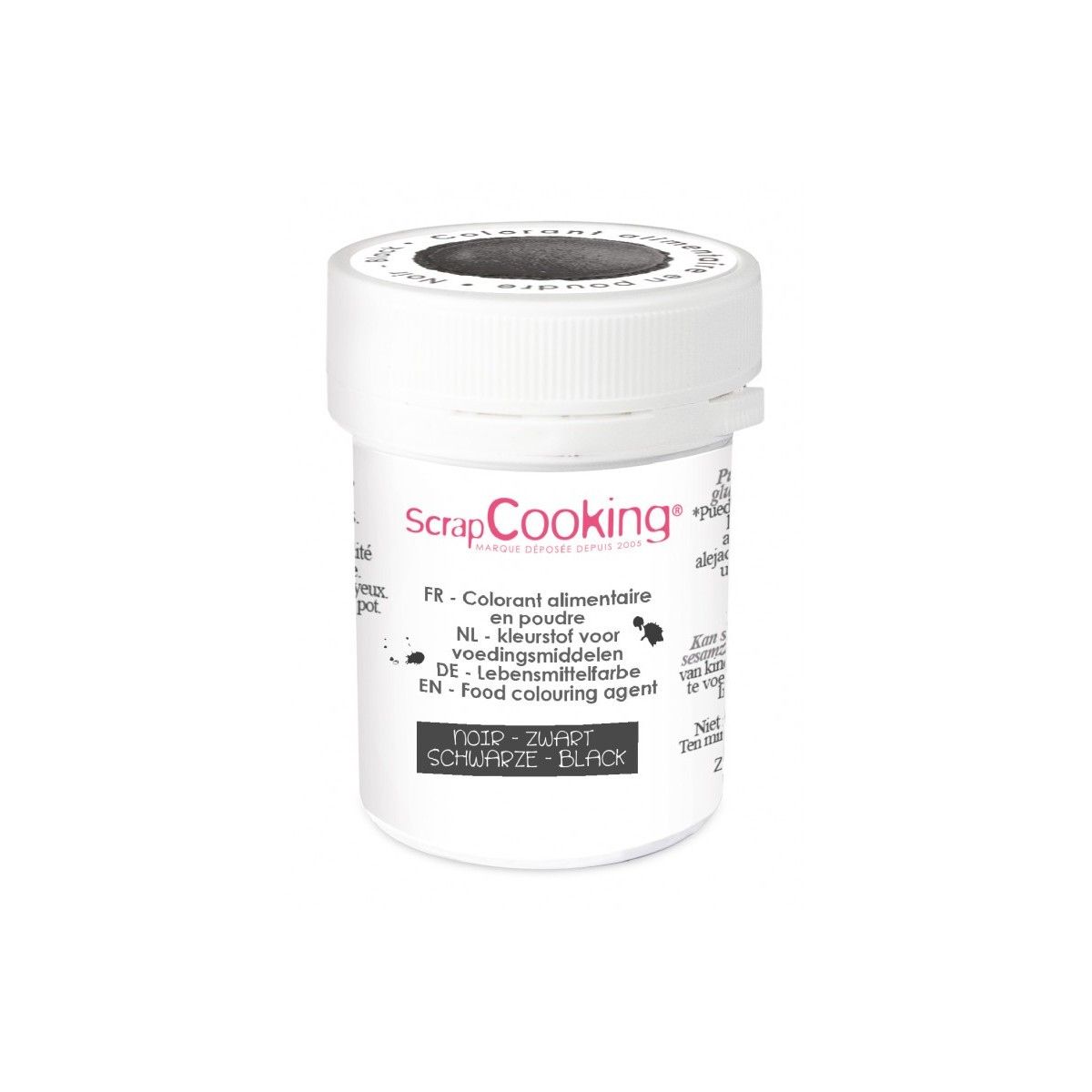 SCRAPCOOKING COLORANT ALIMENTAIRE HYDRO NOIR 5GR