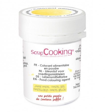 SCRAPCOOKING COLORANT ALIMENTAIRE HYDRO JAUNE PASTEL 5GR