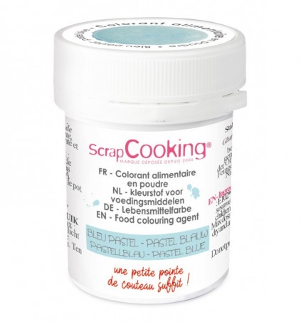 SCRAPCOOKING KLEURSTOF ARTIF.BLAUW PASTEL 5GR 