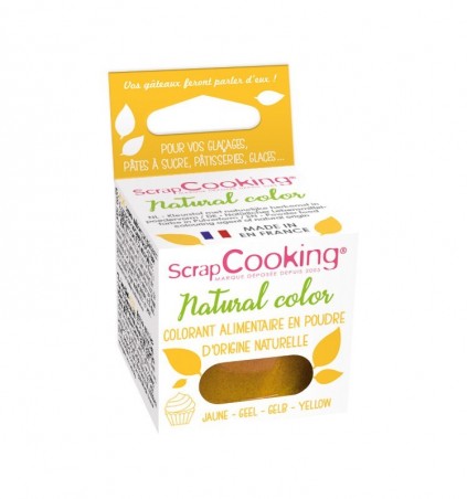 SCRAPCOOKING KLEURSTOF  NATUURLIJK GEEL 10GR