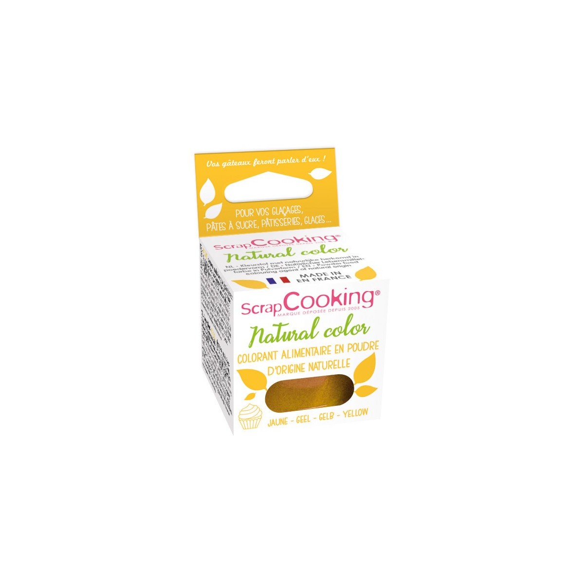 SCRAPCOOKING COLORANT ALIMENTAIRE NATUREL JAUNE  10GR