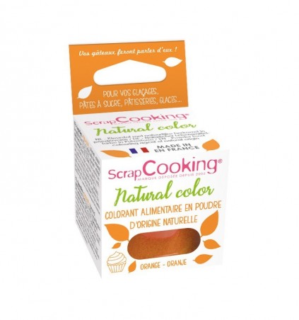 SCRAPCOOKING KLEURSTOF  NATUURLIJK ORANJE 10GR