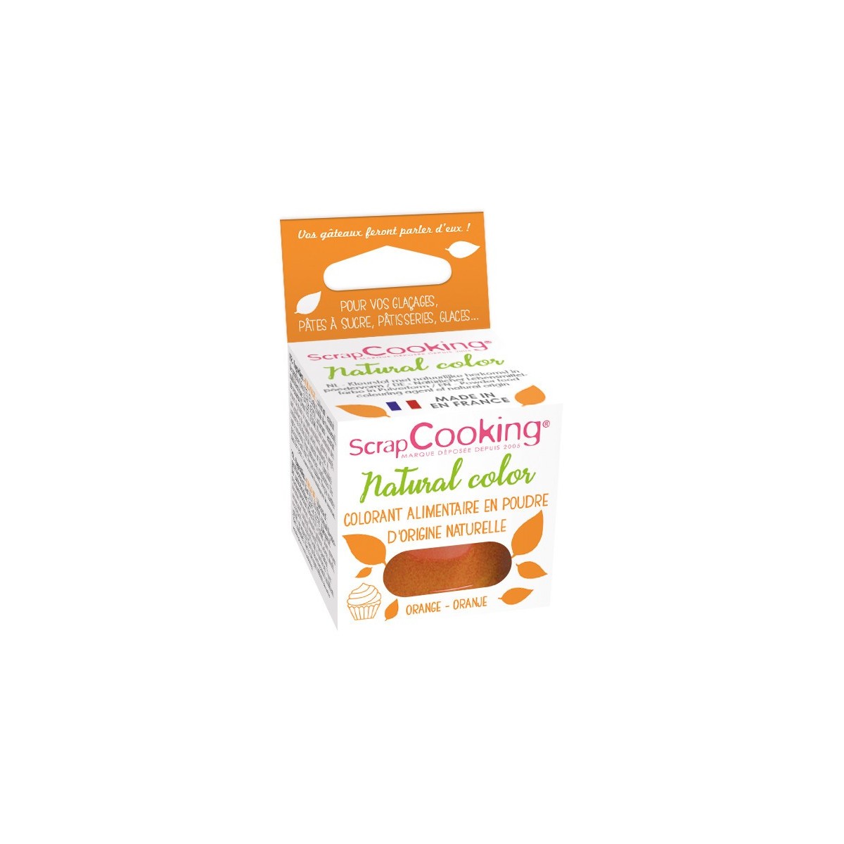 SCRAPCOOKING KLEURSTOF  NATUURLIJK ORANJE 10GR