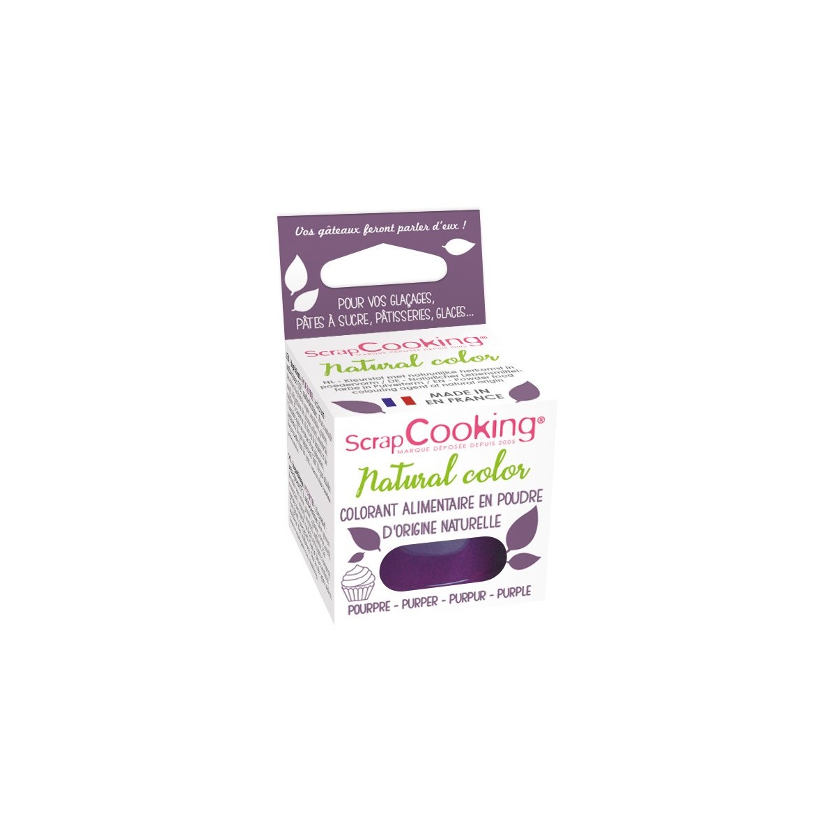 SCRAPCOOKING COLORANT ALIMENTAIRE NATUREL POURPRE 10GR