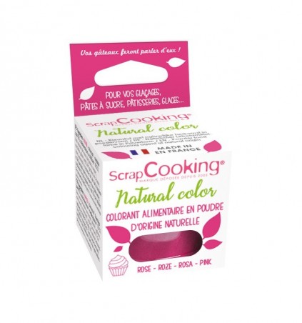 SCRAPCOOKING KLEURSTOF  NATUURLIJK ROZE 10GR