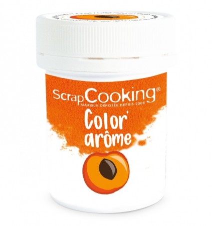 SCRAPCOOKING KLEURSTOF AROME  ORANJE/ABRIKOOS 10GR