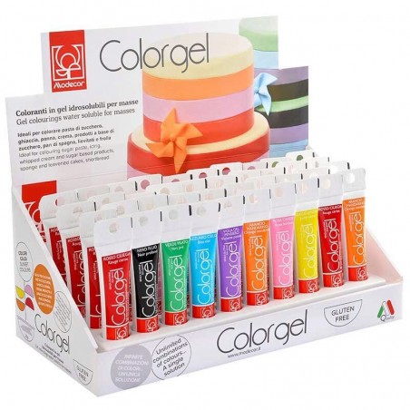 23218 ASSORTIMENT  COLORGEL 20GR 40 PCES S/CDE