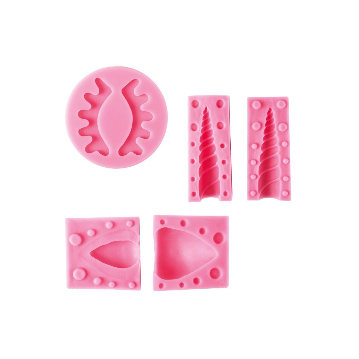 30318 SET MOULE LICORNE 5 PCES S/CD