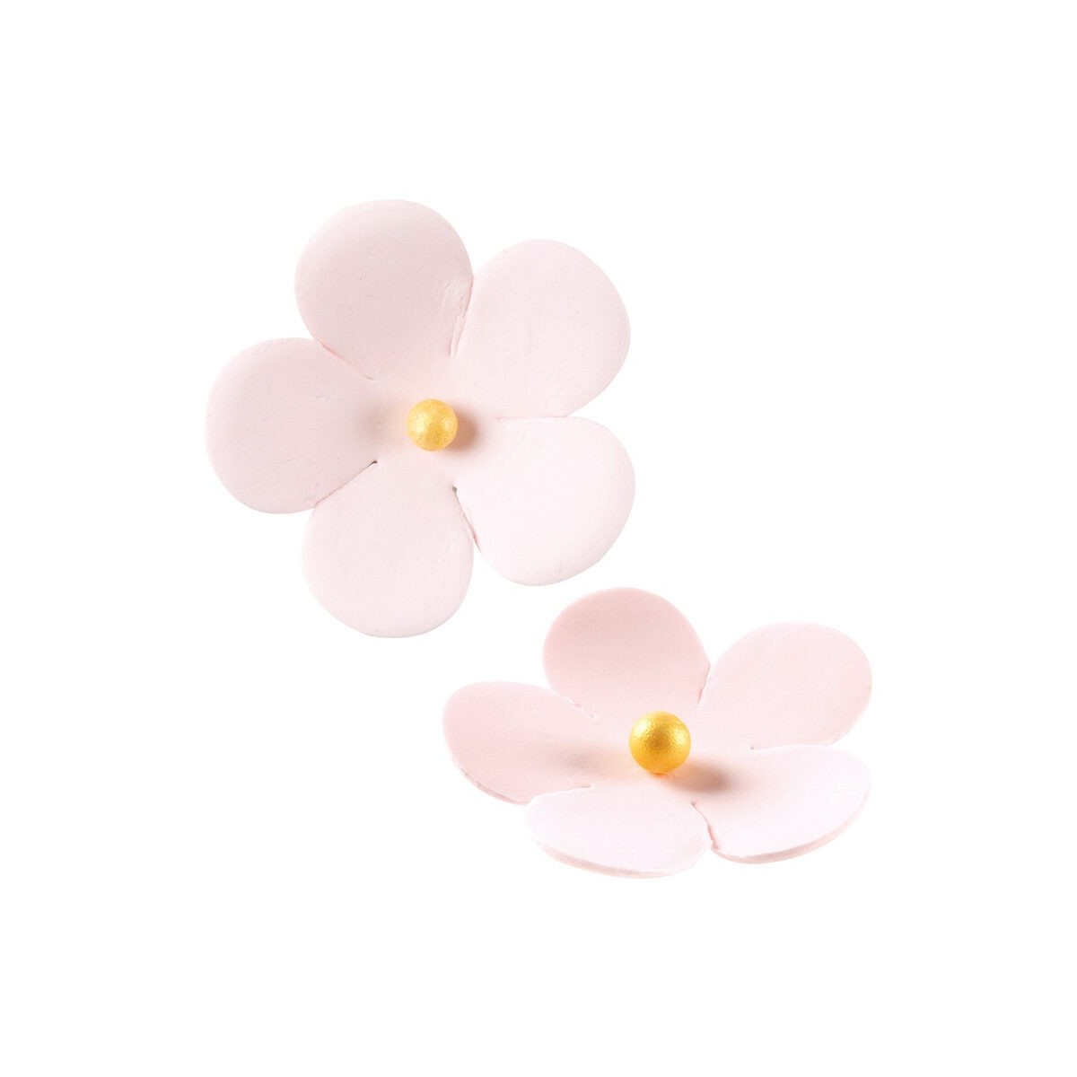 66065 FLEUR AVEC PERLE DORÉE 4CM 72 PCES S/CDE