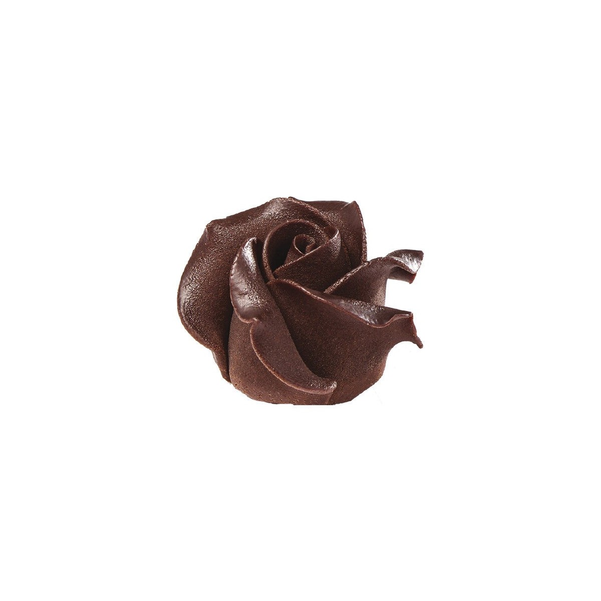 1012291 /77491 ROSES EN CHOCOLAT FONDANT 4CM 15 PCES S/CDE