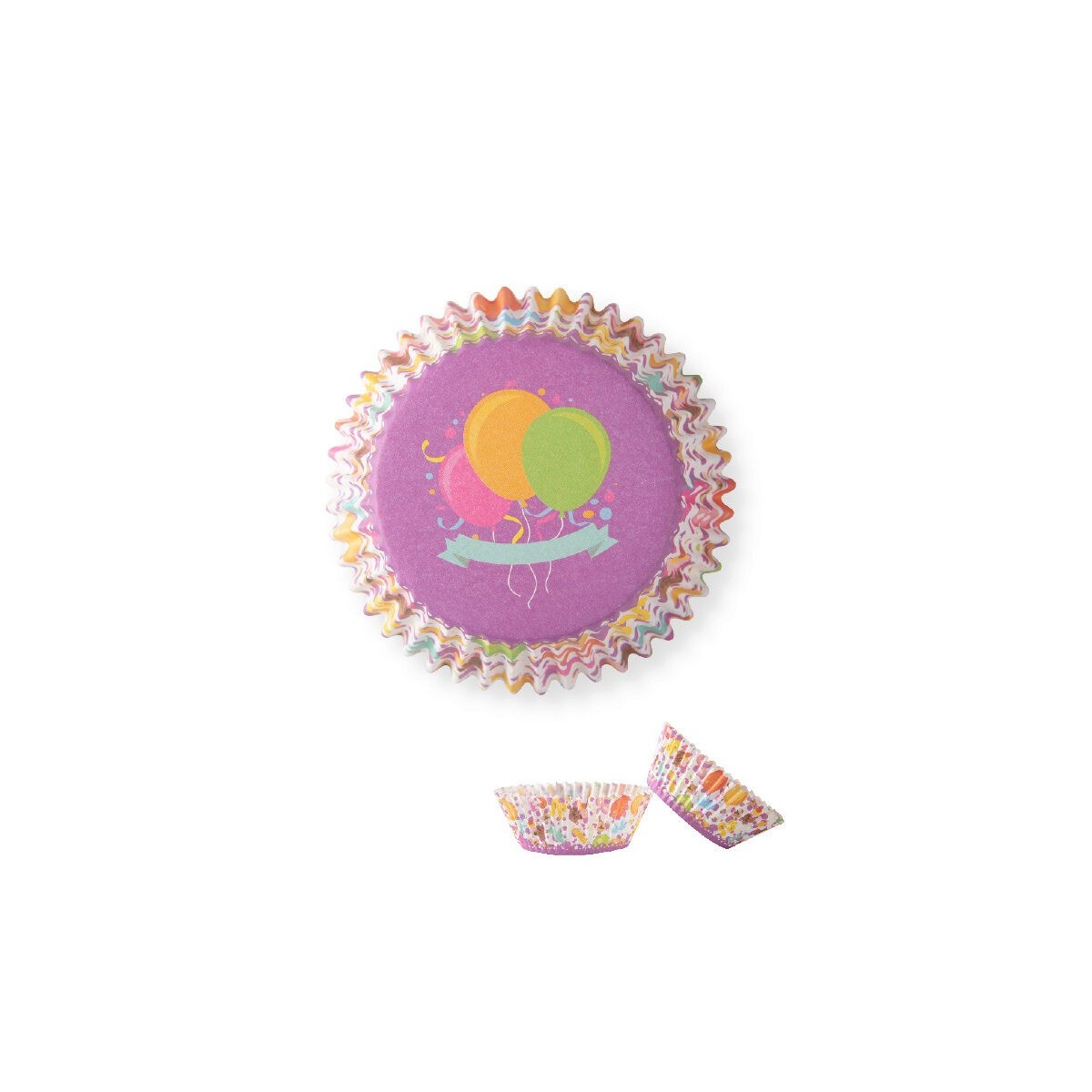 90306 CAISSETTE CUPCAKE BALLON 50PCES S/CDE