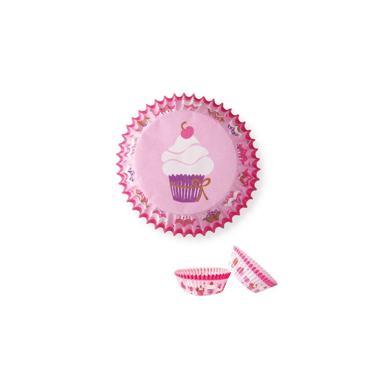 90308 CUPCAKEPAPIER TAARTJE H3,2X5CM 50 STUKKEN  DOOS