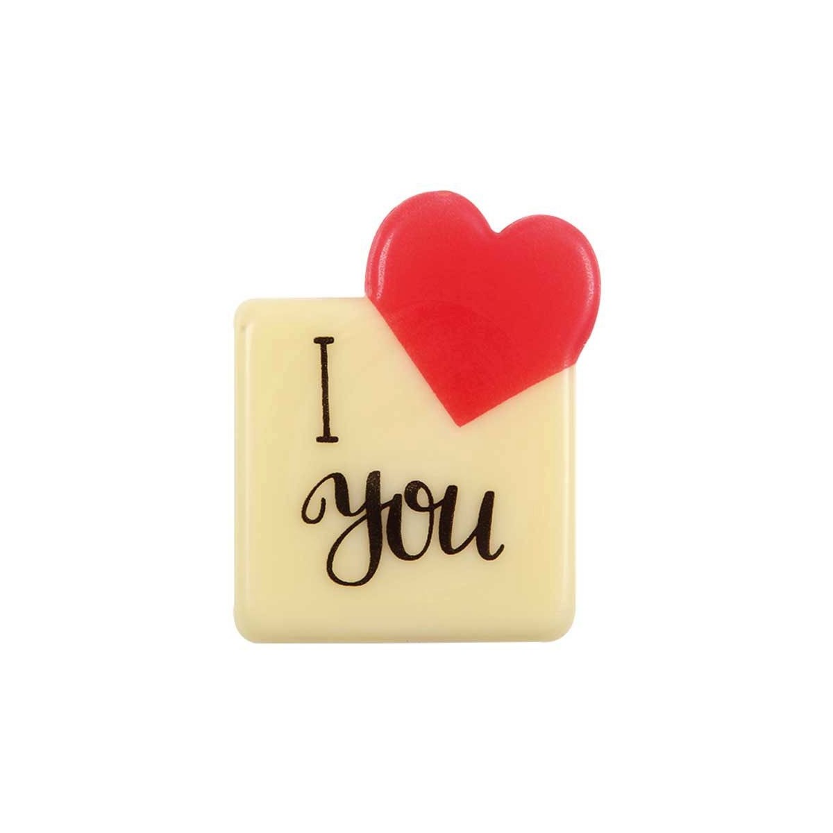 68501 PLAQUETTE I LOVE YOU 30X35MM 120PCES