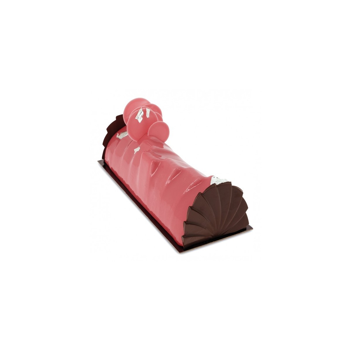 BUB40 MOULE A BUCHE VAGUE EN PVC 50,9X8X8CM 12PCES