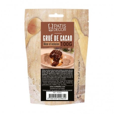 PATISDECOR GRUE DE CACAO 100 GR