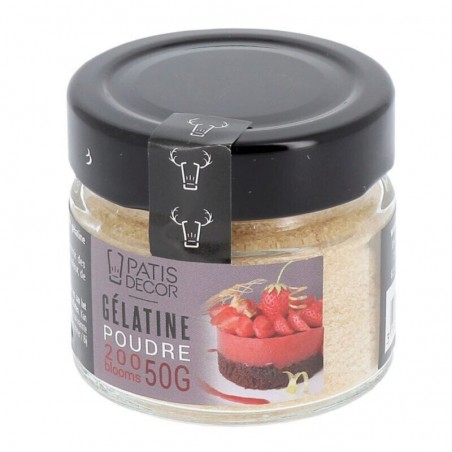 PATISDECOR GELATINE IN POEDER 50GRPOT