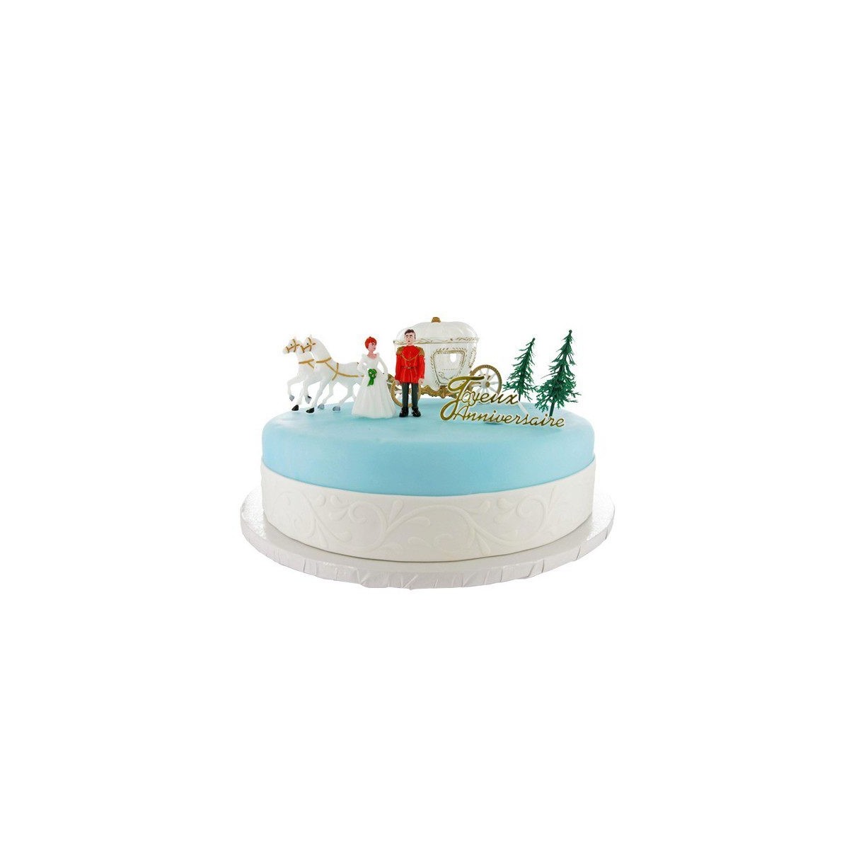 KIT DECORATION GATEAU CARROSSE