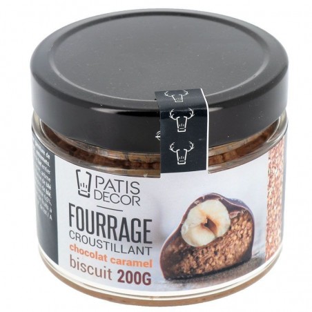 FOURRAGE CHOCOLAT CARAMEL AUX ÉCLATS DE BISCUITS 200G