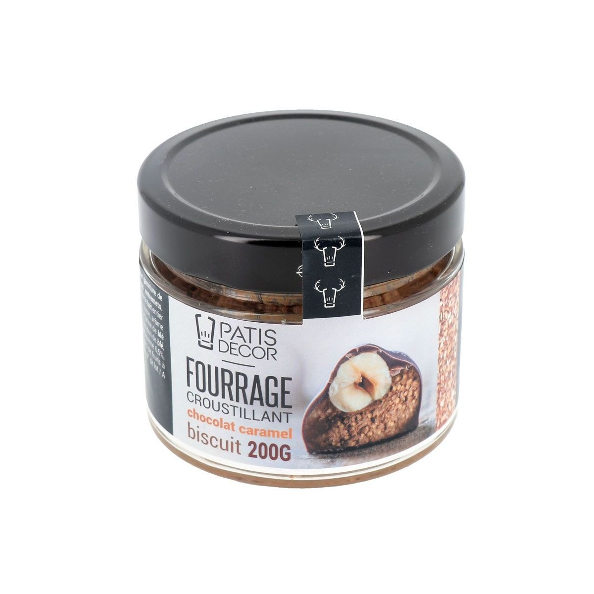 FOURRAGE CHOCOLAT CARAMEL AUX ÉCLATS DE BISCUITS 200G