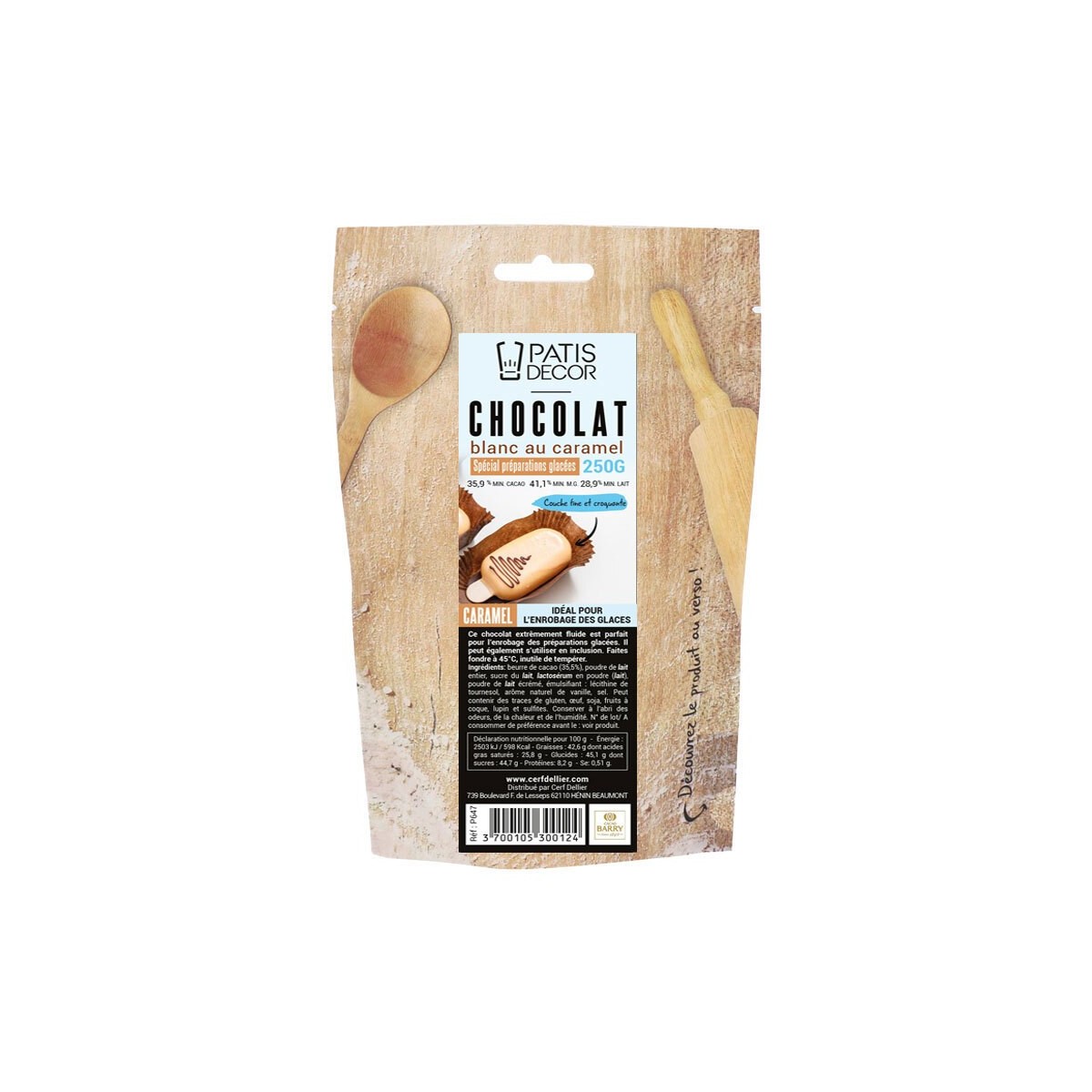 CARAMEL WHITE CHOCOLATE SPECIAL PREPARATIONS ICE CREAM 250G