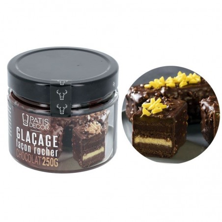 GLAZE ROCK DARK CHOCOLATE 250G